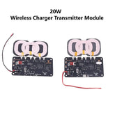 20W High-Capacity Wireless Charger for Car/Home Use; Includes Type-C Interface and 3-Coil DC9-32V Module