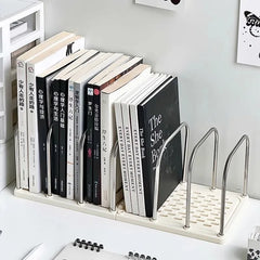Desktop Bookshelf Non-Slip Base Modern Minimalist Office Desk Organizer Shelf Study Table Storage Rack