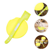 1Set Pet Food Can Lid Set Dishwasher Safe Flexible Tpr Sealed Cover Spoon for Dog Cat Puppy Feeding Freshness Leak Proof