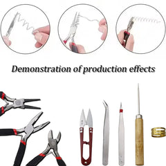 An 8-piece Professional-level Jewelry-making Set, Fully Equipped Tools To Assist In Crafting Exquisite Works Of Art.