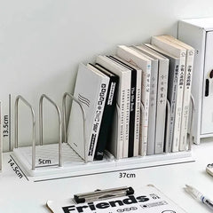 Desktop Bookshelf Non-Slip Base Modern Minimalist Office Desk Organizer Shelf Study Table Storage Rack