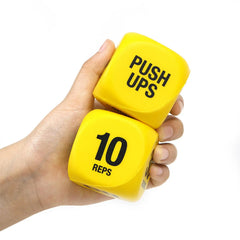 Fitness Exercise Dice Funny Gym Exercise Dice Game High Strength Training Equipment for Stilt Jumps and Push-ups Home Gym