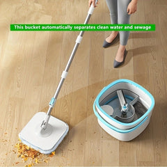 Clean and Dirty Water Separation Rotary Mop, No Need for Manual Cleaning, Quickly and Neatly Completes Home Cleaning