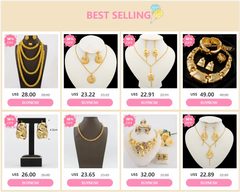Jewelry Set for Women Luxury Pendant Necklace and Dangle Earrings Weddings Bridal Bangle Ring Set Gifts 