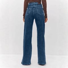 Fashion Is Not Outdated Women's Elastic Wide-leg Jeans Women's European and American Women's Clothing Casual and Versatile