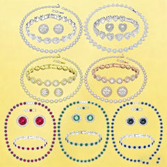 Elegant Charming Jewelry, Inlaid with Sparkling Zirconia for Daily Wear & Special Occasions, Add Sparkle To Your Look