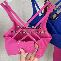 2 Piece Yoga Clothes Women's AthleticWear Gymwear Workout Clothes Gym Crop Top High Waist Legging Fitness Bra Set Sports Suitsπ