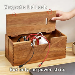 Cord Organizer Box Storage Box Large Capacity Data plug board Storage Box Desktop Cable Management Box Router Bracket