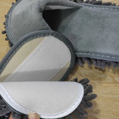 Floor Slippers Cleaning Slipper Floor Slippers Lazy Open Toed Mop Slipper Home Use Soft Pure Color Cleaning Slipper