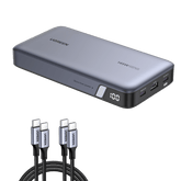 (Bundle) 145W Power Bank + 3.3FT 100W USB-C Cable 2 Pack