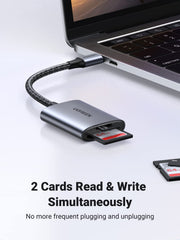 UGREEN 2 in 1 USB C SD Card Reader