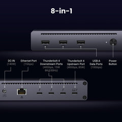 8-in-1 Thunderbolt Docking Station + USB-C Cable