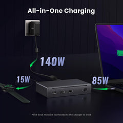 8-in-1 Thunderbolt Docking Station + USB-C Cable