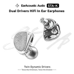 EarAcoustic Audio Sta-K DD HiFi In Ear Earphones high-resolution audio experience Headphones Monitor Noise Cancelling Headsets