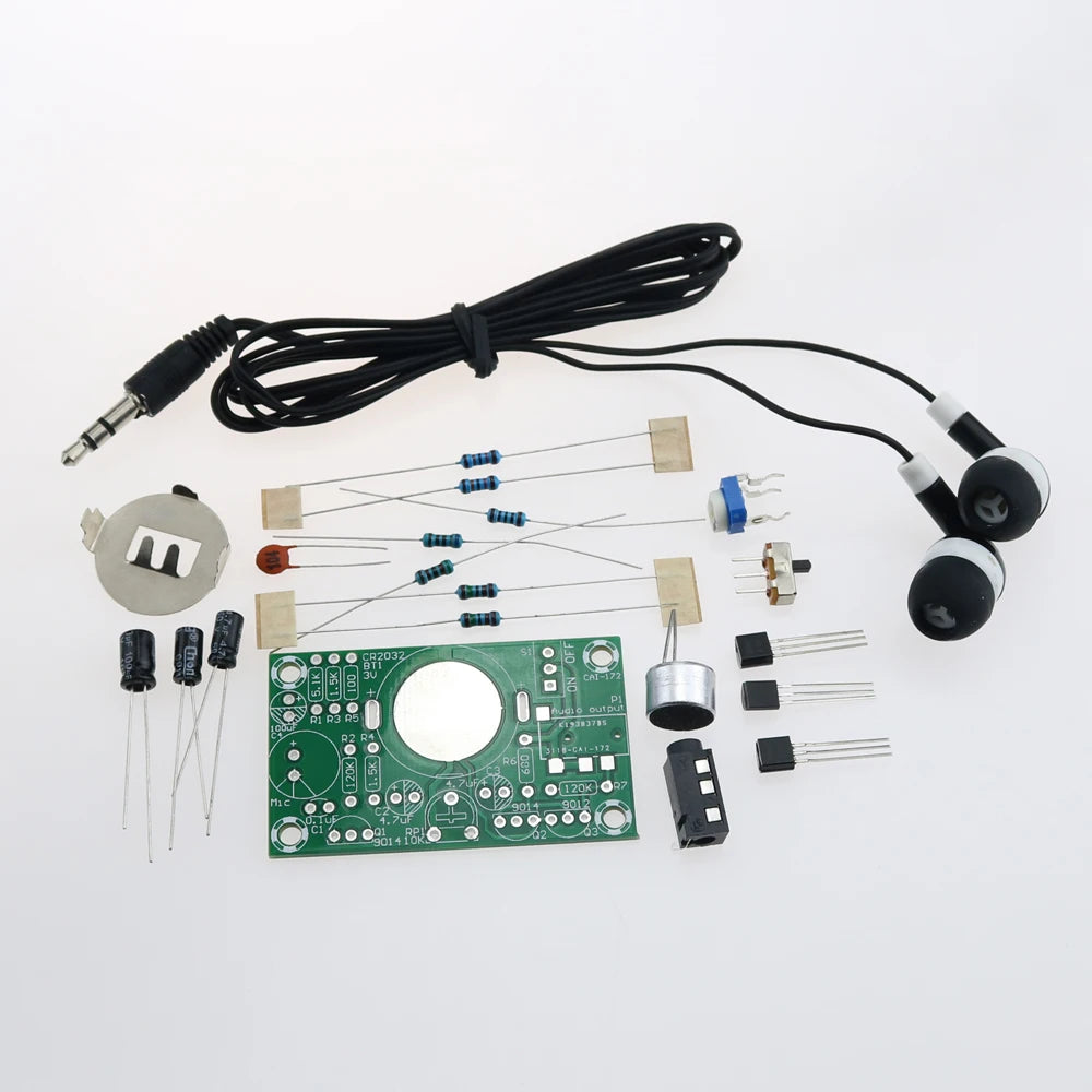 1Set DIY Hearing Aid Electronic Kit 3V Amplifier Set Audio Amplification Practice Teaching Competition Electronic DIY Accessorie