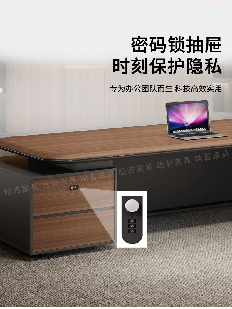 Home Office Writing Desk Modern Executive OfficeDesk Furniture Computer Desk L Shape ComputerDesk With Storage Office Desks