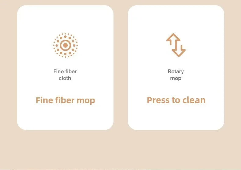 Clean and Dirty Water Separation Rotary Mop, No Need for Manual Cleaning, Quickly and Neatly Completes Home Cleaning