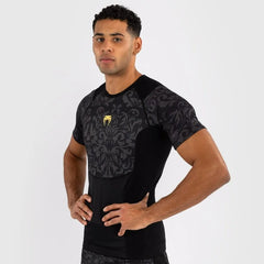 Gym Workout Shirts Men Sports Wear Casual Boxing Tops Combat Training Fitness Quick-Dry Short Sleeve Bodysuit