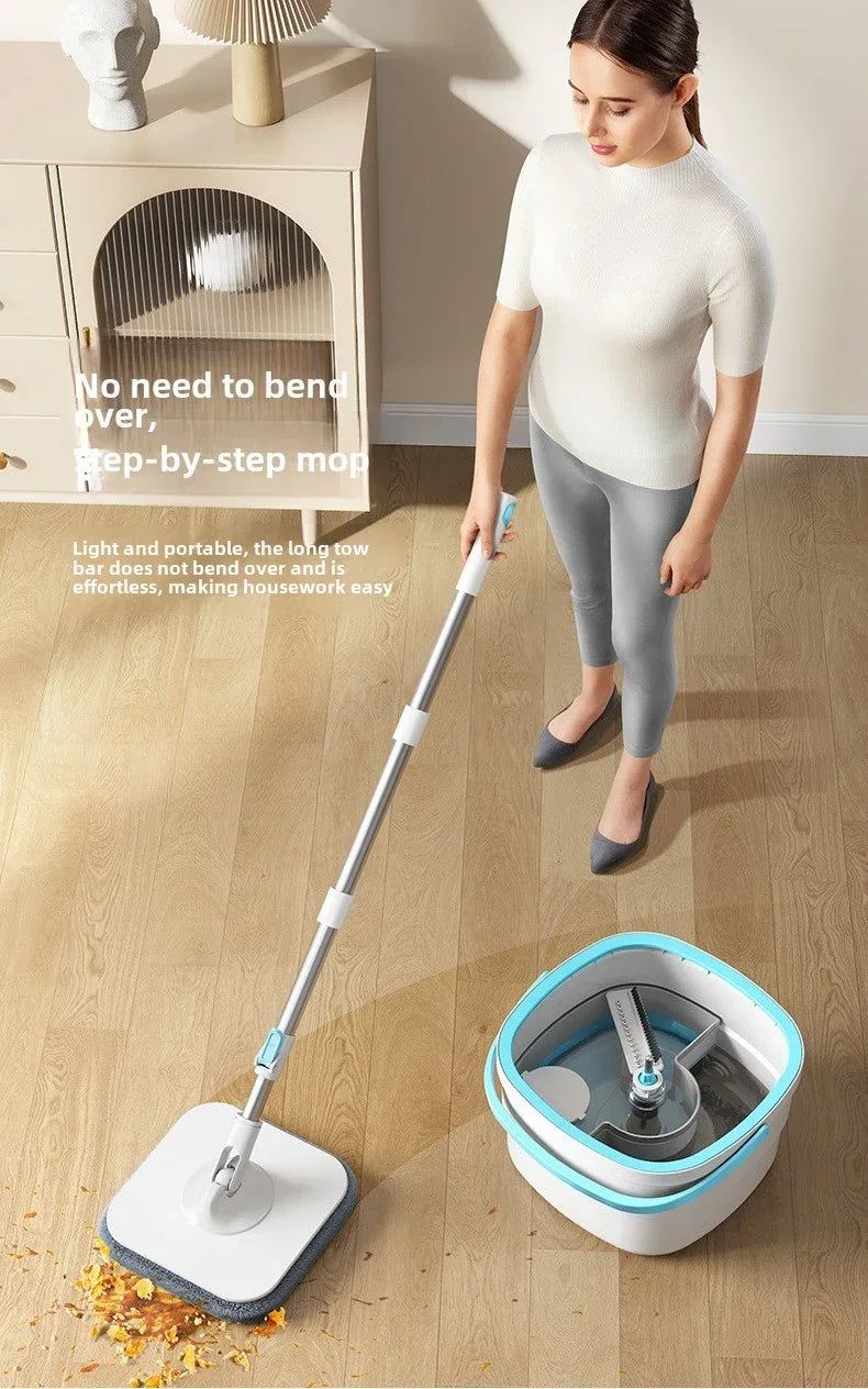 Clean and Dirty Water Separation Rotary Mop, No Need for Manual Cleaning, Quickly and Neatly Completes Home Cleaning