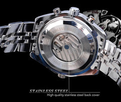 High-End Men's Watches Are a Stylish and Functionally Practical Mechanical Timepiece Made of Stainless Steel, Featuring a Hollow Design and a Large Dial. Its Attractive Appearance Makes It Suitable for Everyday Gifts, and It