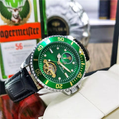Series of Men's Watches, Fully Automatic Mechanical Watches, Hollow Design, Waterproof, High-End, Light Luxury, Fashionable, Business Casual, Simple, Stylish, Social, Trendy Men's Watches