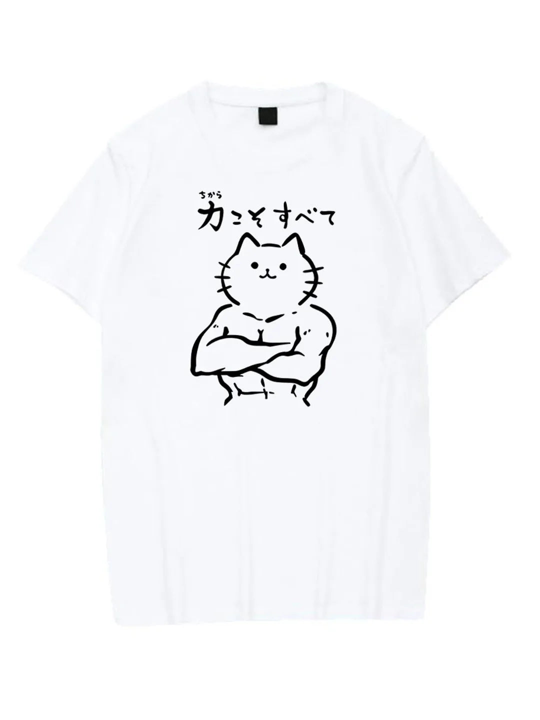 Fitness Gym  Series Loose Unisex Short Sleeve T-Shirt Breathable Cotton Polyester Blend round Neck Print Casual Tee