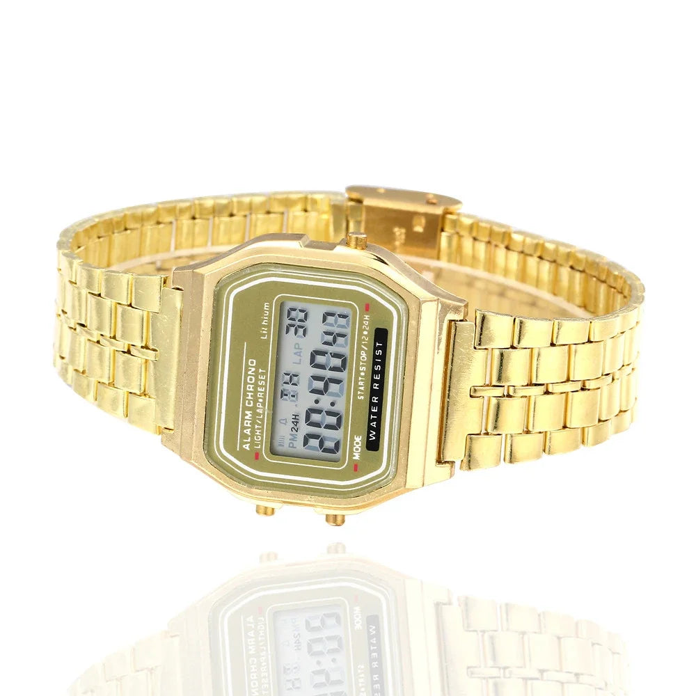 2025 Digital Watches for Men Sports Waterproof Bracelet Clock Gold Electronice LED Wristwatch Women Casucal Montre Homme Relogio