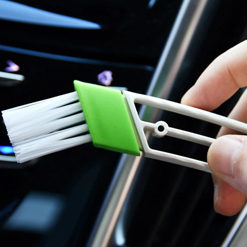Car Air Conditioning Outlet Cleaning Brush Dust Remover Auto Dusting Blinds Keyboard Cleaner Car Interior Cleaning Accessories