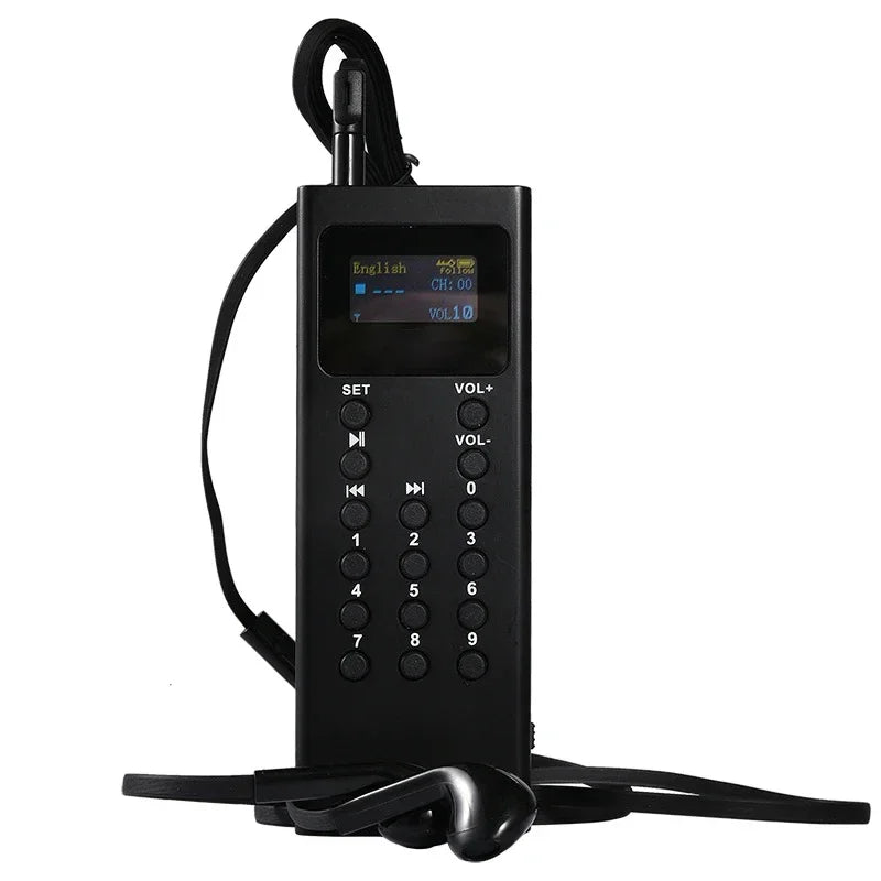 Audio Guide System For Museum Exhibition Tourism Scenic Spot Travel Agency Audio Guide MP3 Player Set 16GB Device 43 Languages