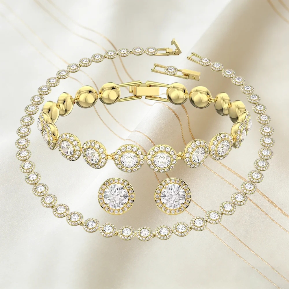 Elegant Charming Jewelry, Inlaid with Sparkling Zirconia for Daily Wear & Special Occasions, Add Sparkle To Your Look