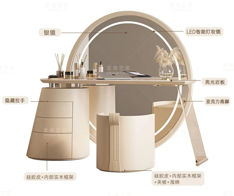 Oganizer Organizer Dressing Table Apartment Italian Ornaments Girls Dressing Table Drawer Modern Tocador Maquillaje Furniture