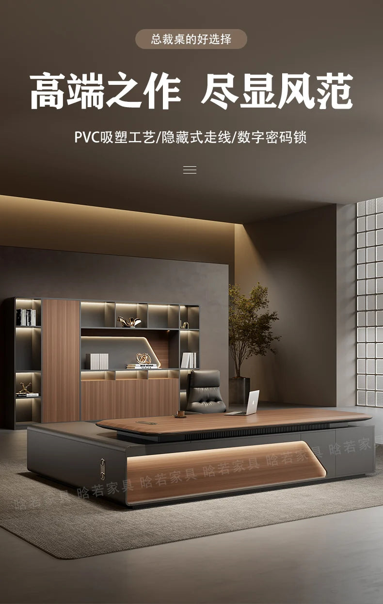 Home Office Writing Desk Modern Executive OfficeDesk Furniture Computer Desk L Shape ComputerDesk With Storage Office Desks