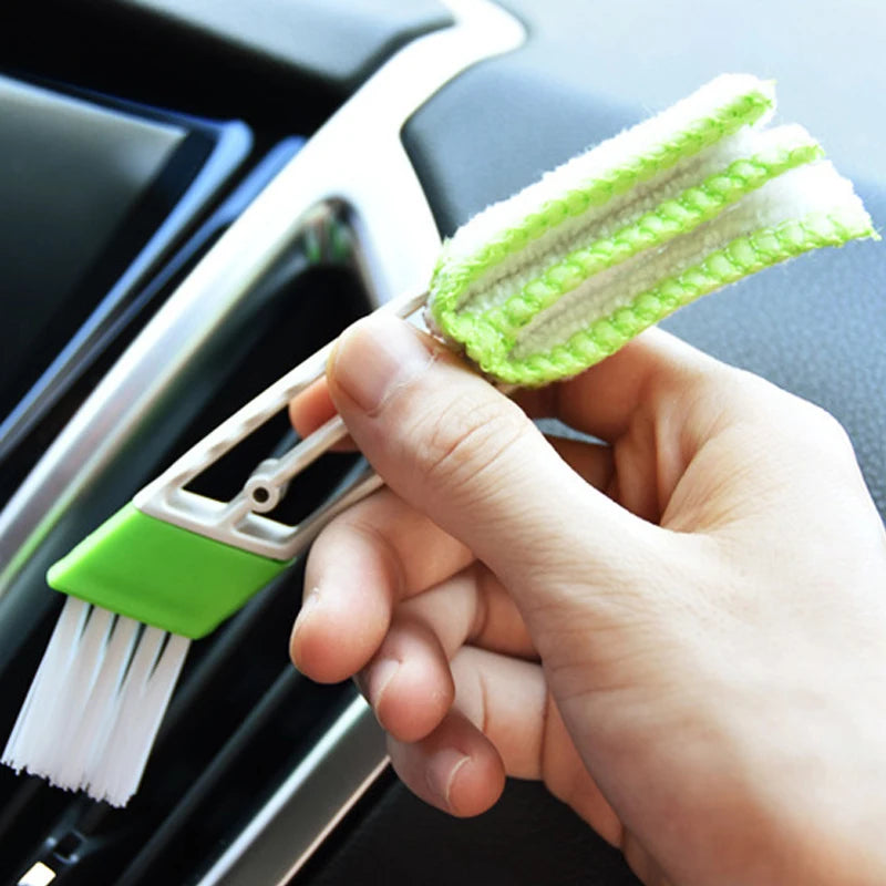 Car Air Conditioning Outlet Cleaning Brush Dust Remover Auto Dusting Blinds Keyboard Cleaner Car Interior Cleaning Accessories