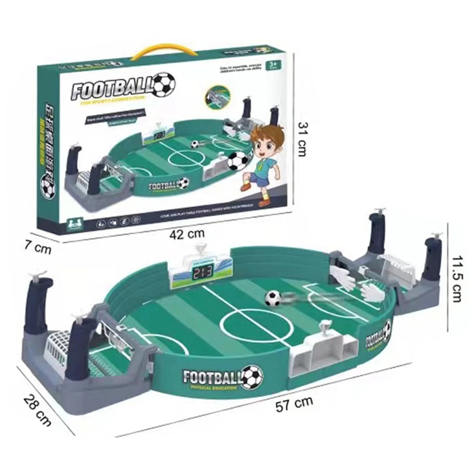 Kids Football Battle Board Game with 2/4/7 Footballs Parent-child Interactive  Leisure Soccer Battle  for Kids Adults