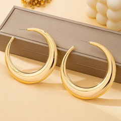 Women's Jewelry Set, Simple and Stylish Glossy Choker and Earrings, Suitable for Daily Wear and Vacation Wear