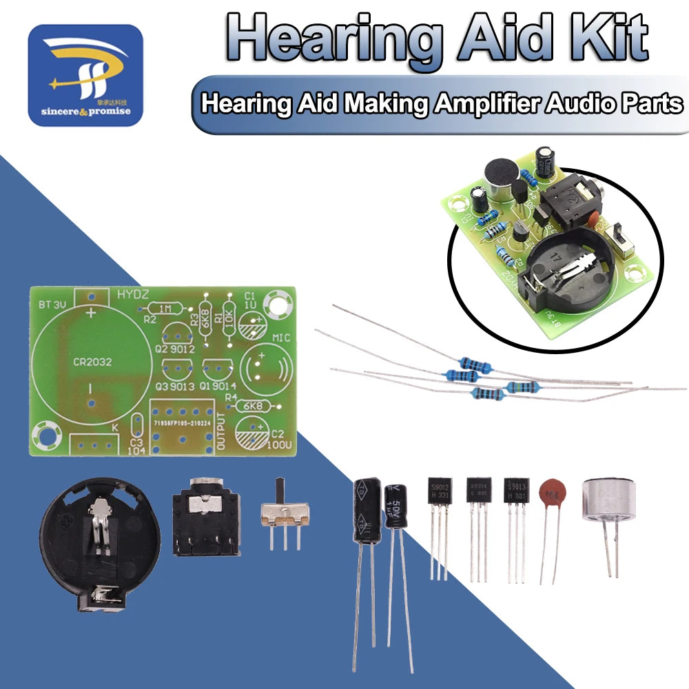 Hearing Aid Diy kit Audio amplifier Practical Teaching Competition Electronic DIY Interest Production Parts