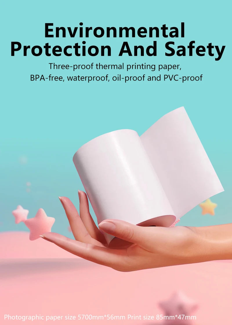 Kid Camera Instant Print Photo Kids Digital Camera Children Video Recorder Toys Pocket Thermal Photo Printer for Boys Girls Gift