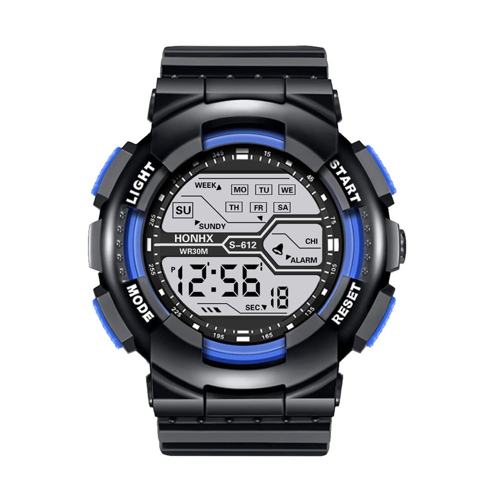 A Variety Of Styles Of Cool Sports Electronic Watches With Four Buttons