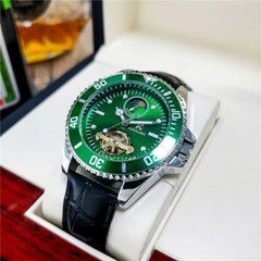 Series of Men's Watches, Fully Automatic Mechanical Watches, Hollow Design, Waterproof, High-End, Light Luxury, Fashionable, Business Casual, Simple, Stylish, Social, Trendy Men's Watches