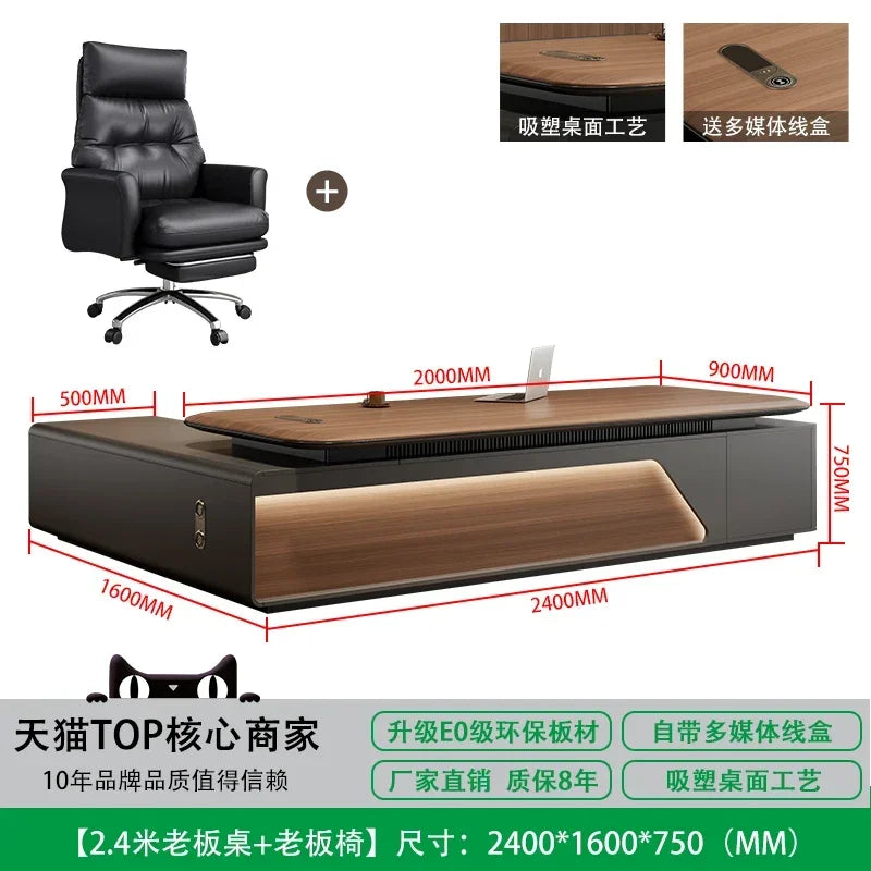 Home Office Writing Desk Modern Executive OfficeDesk Furniture Computer Desk L Shape ComputerDesk With Storage Office Desks