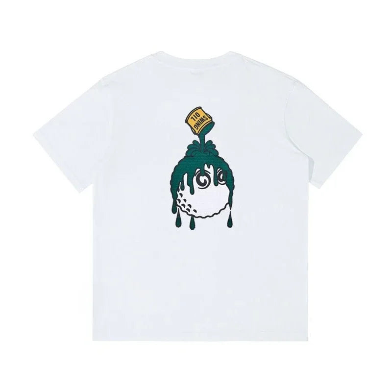 Golf Fashion Trend T-shirt Unisex New Funny Pattern Pure Cotton Breathable Comfortable Harajuku Cartoon Nightdresses Women