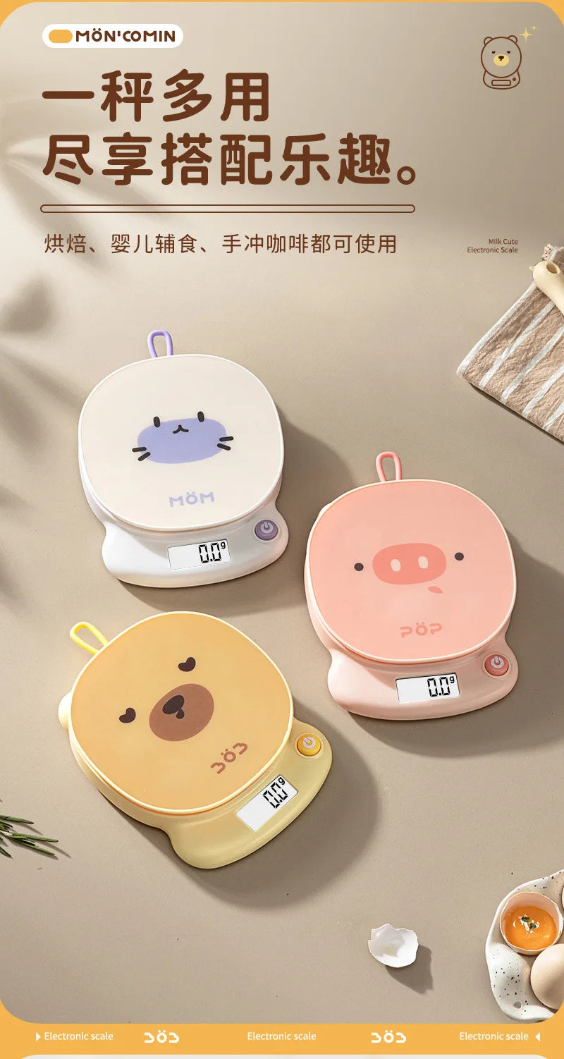 Kitchen electronic scale, high-precision household food scale, precision small electronic weighing scale, household use