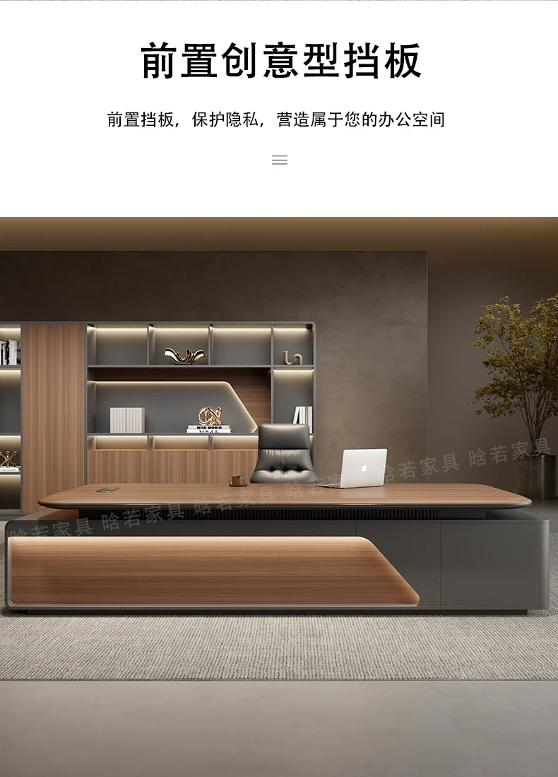 Home Office Writing Desk Modern Executive OfficeDesk Furniture Computer Desk L Shape ComputerDesk With Storage Office Desks