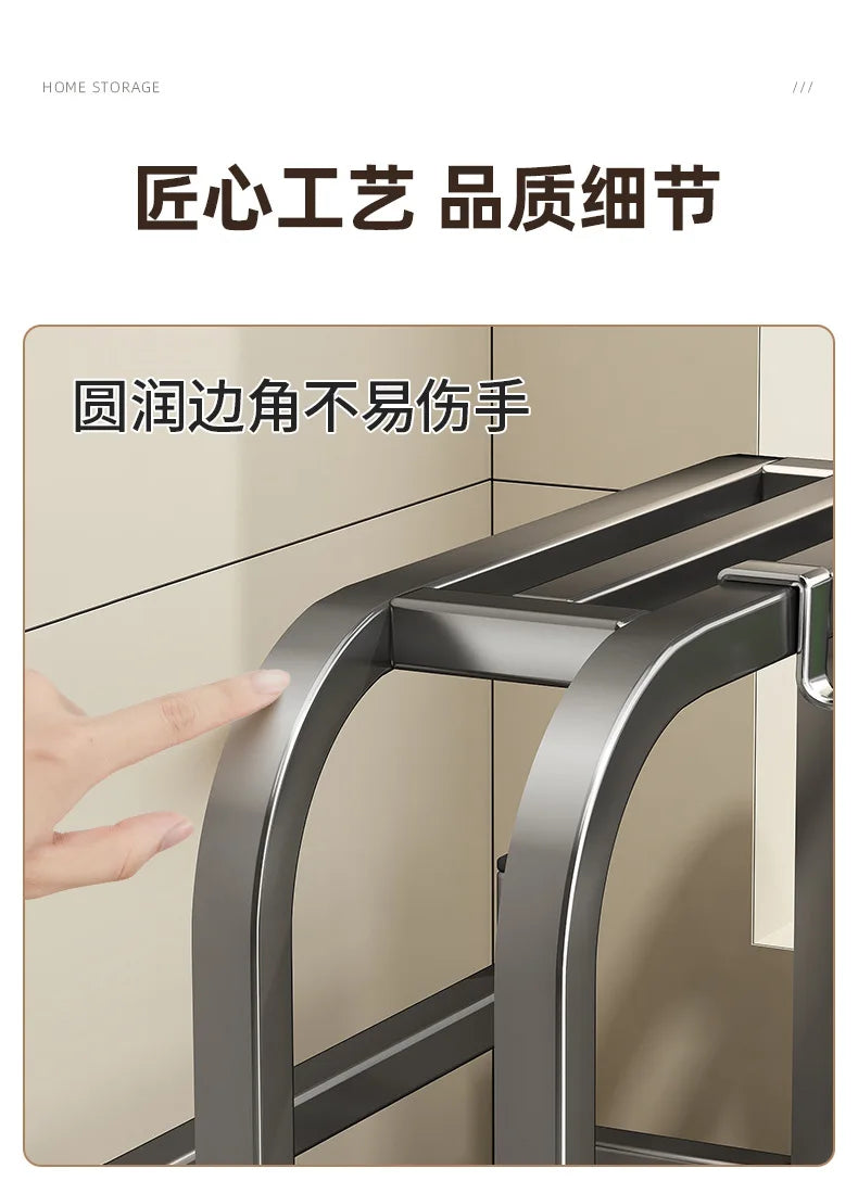 Kitchen knife holder, storage rack, multifunctional kitchen knife cutting board, pot cover integrated storage rack, countertop