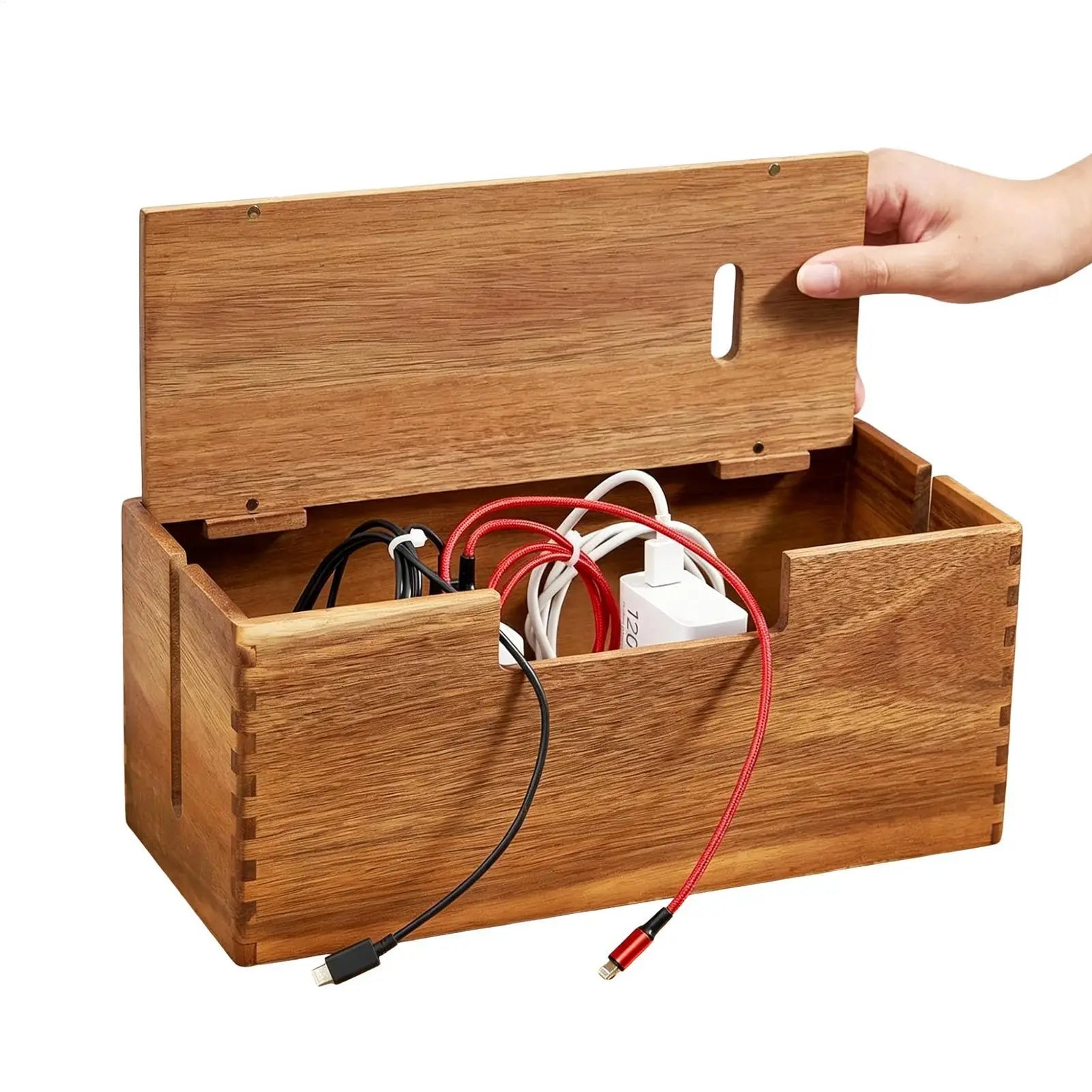 Cord Organizer Box Storage Box Large Capacity Data plug board Storage Box Desktop Cable Management Box Router Bracket