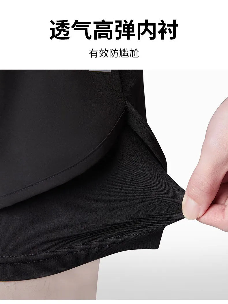 Fitness clothes - Men's running sports suit - Quick-drying ice silk - Summer new style short-sleeved shorts - Training suit