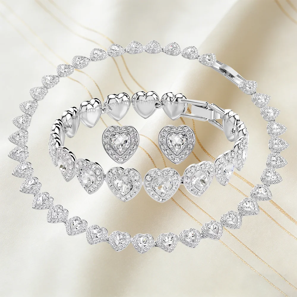 Elegant Charming Jewelry, Inlaid with Sparkling Zirconia for Daily Wear & Special Occasions, Add Sparkle To Your Look