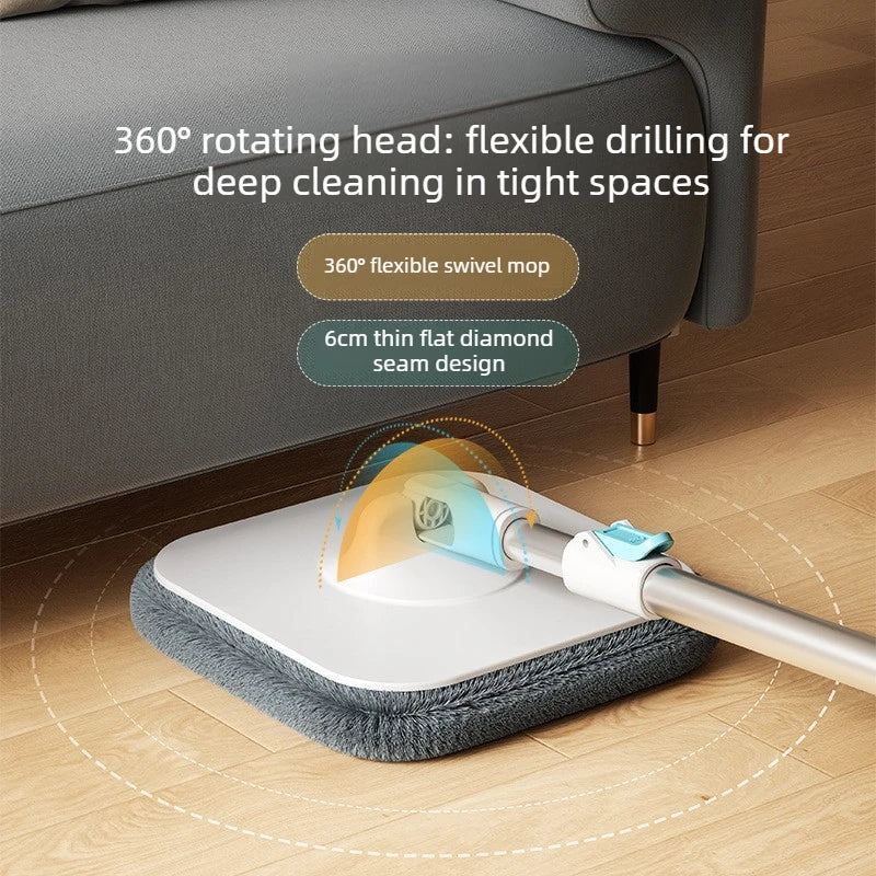 Clean and Dirty Water Separation Rotary Mop, No Need for Manual Cleaning, Quickly and Neatly Completes Home Cleaning