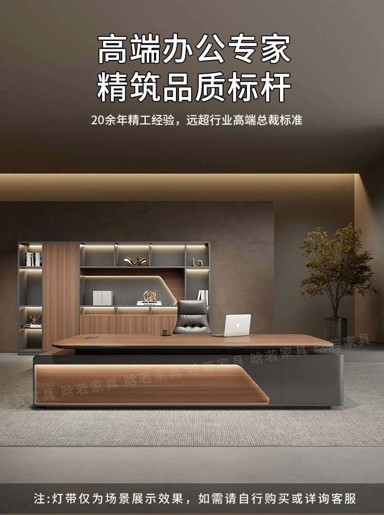 Home Office Writing Desk Modern Executive OfficeDesk Furniture Computer Desk L Shape ComputerDesk With Storage Office Desks