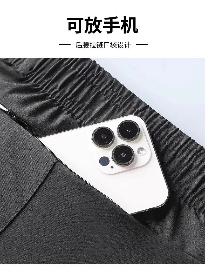 Fitness clothes - Men's sports suit, summer short-sleeved T-shirt, marathon professional training running shorts